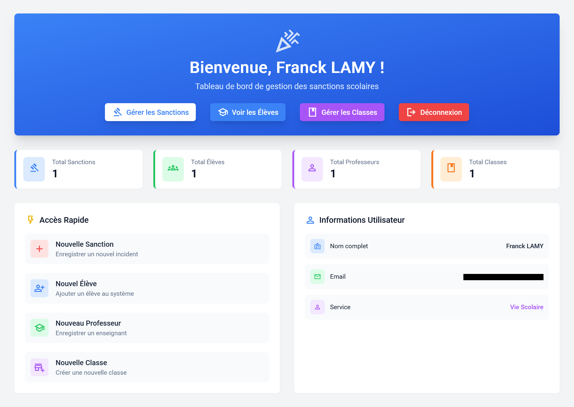 Gestion des Sanctions (Épreuve E6)